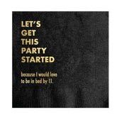 Party Started Cocktail Napkin